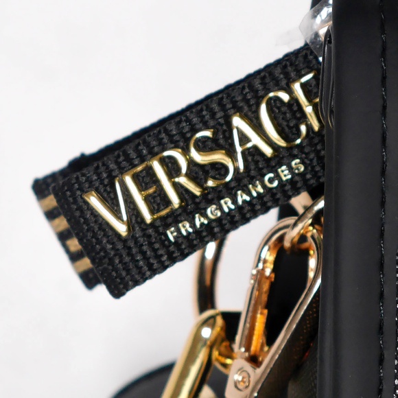 VERSACE Crossbody Clutch Bag Limited Edition NEW Black Gold - Picture 4 of 8